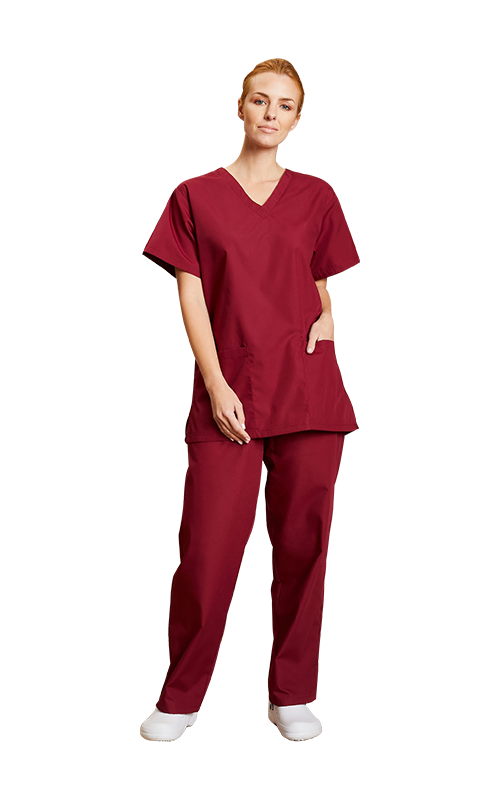 Barr Scrobarnach Éadrom Unisex, Burgúine